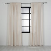 LALIBELA Custom Size Linen Look Curtain – Cream
